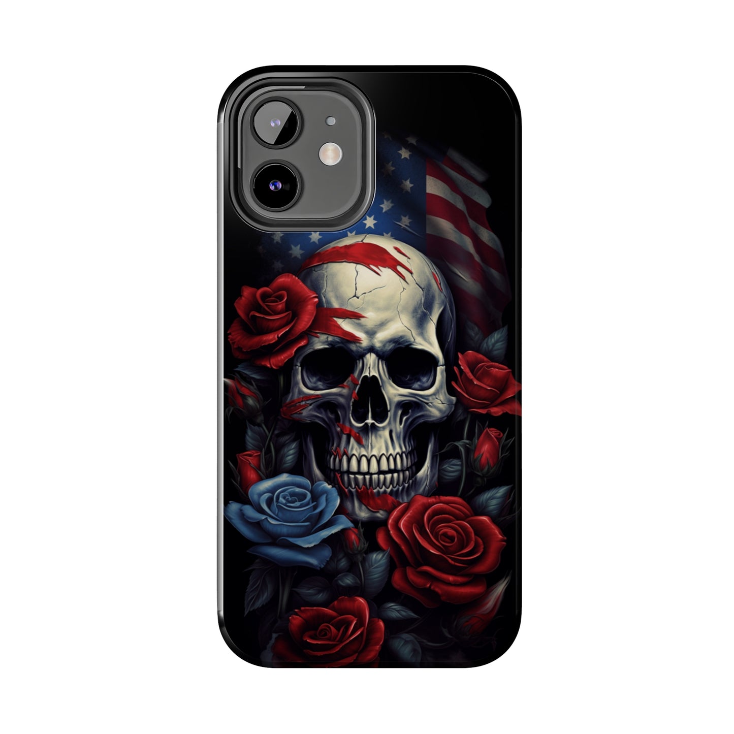 Skull USA Flag iPhone Case | Patriotic Edge with Stylish Protection