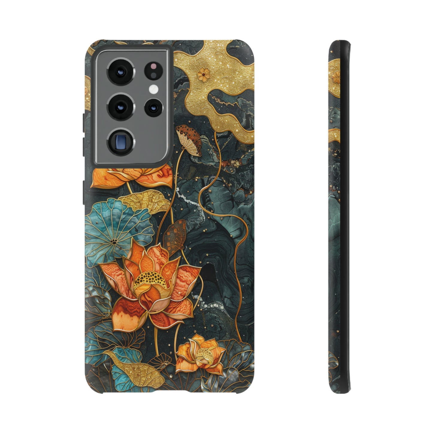 Chiyogami Floral Scroll Work Phone Case