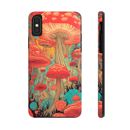 Trippy Magic Mushroom Tough iPhone Case | Embrace the Psychedelic Art