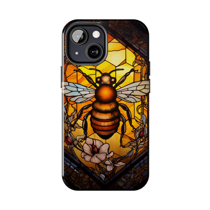 Stained glass Honey Bee iPhone Case | Embrace the Sweetness of Nature's Workers