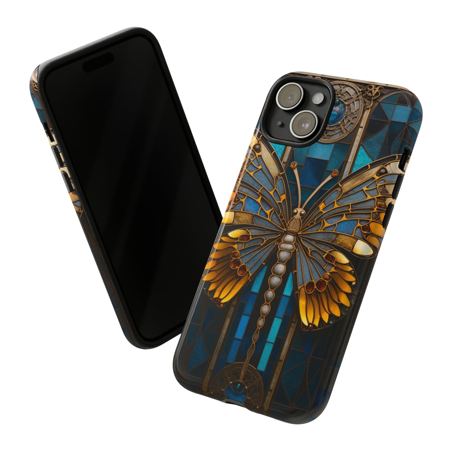 Stained Glass iPhone Butterfly Floral Aesthetic Art Nouveau