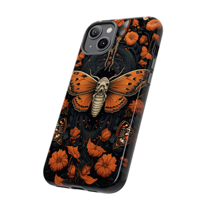 Eerie Elegance Halloween Goth Moth Phone Cover