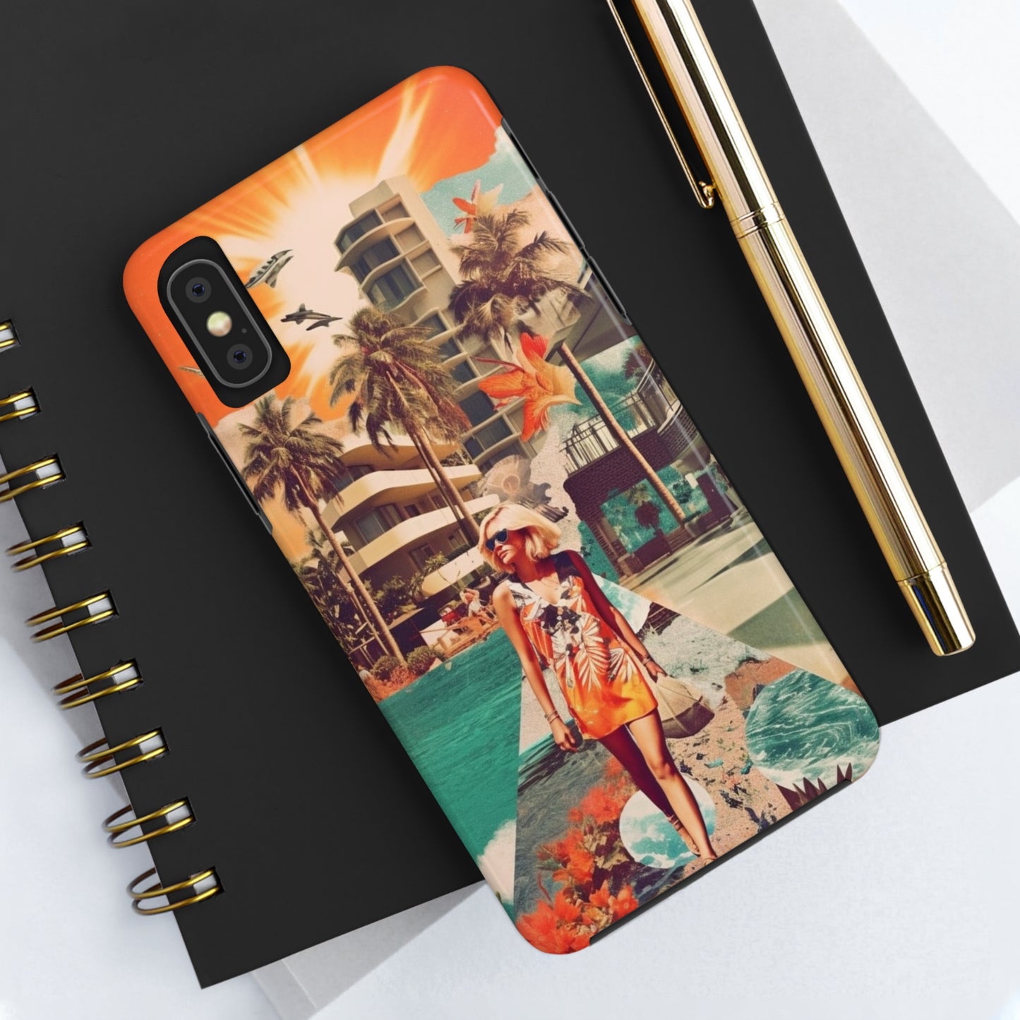 A Day at the Beach iPhone Tough Case | Embrace the Serenity of Coastal Living with Reliable Protection