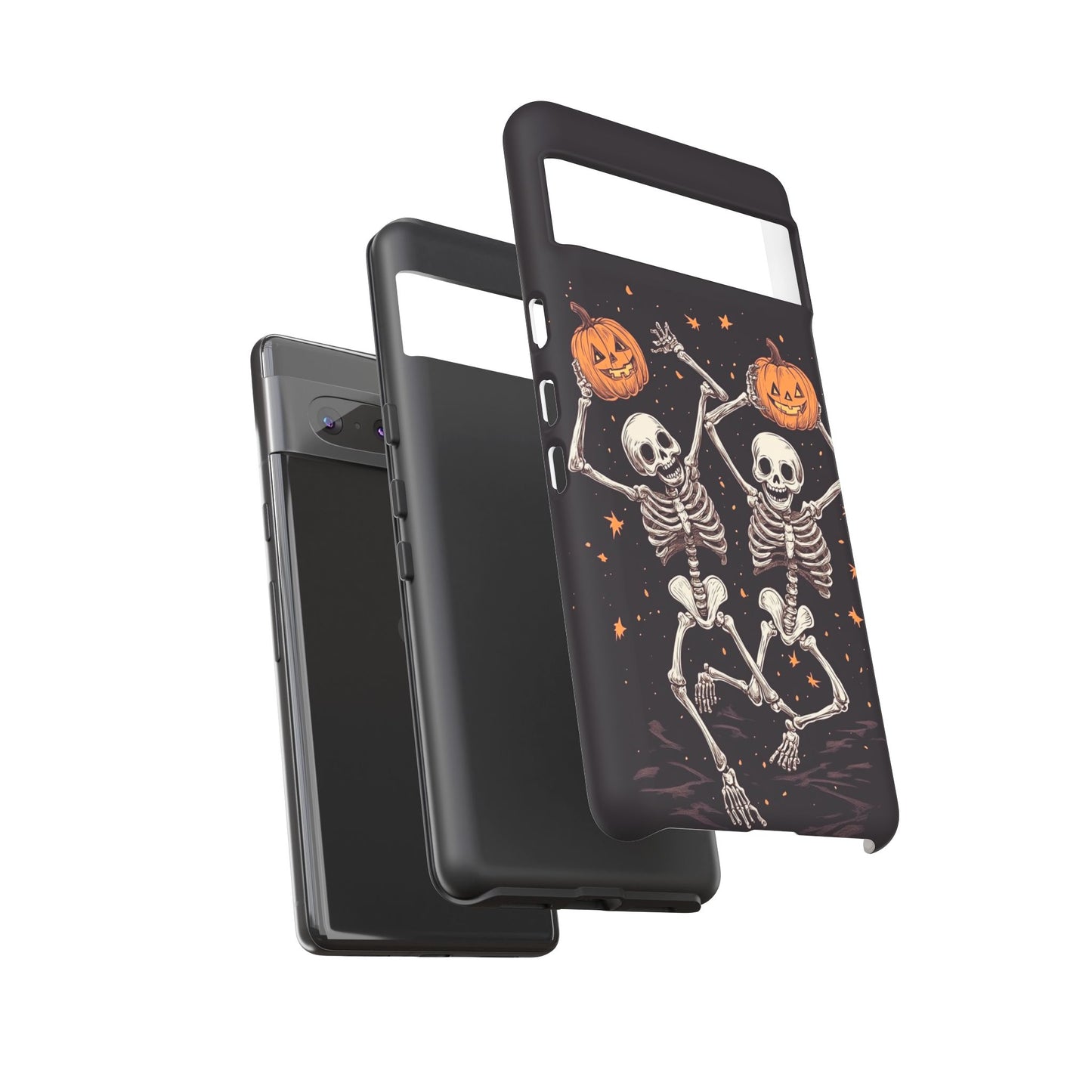 Dancing Skeletons with Jack-o'-Lanterns Phone Cover