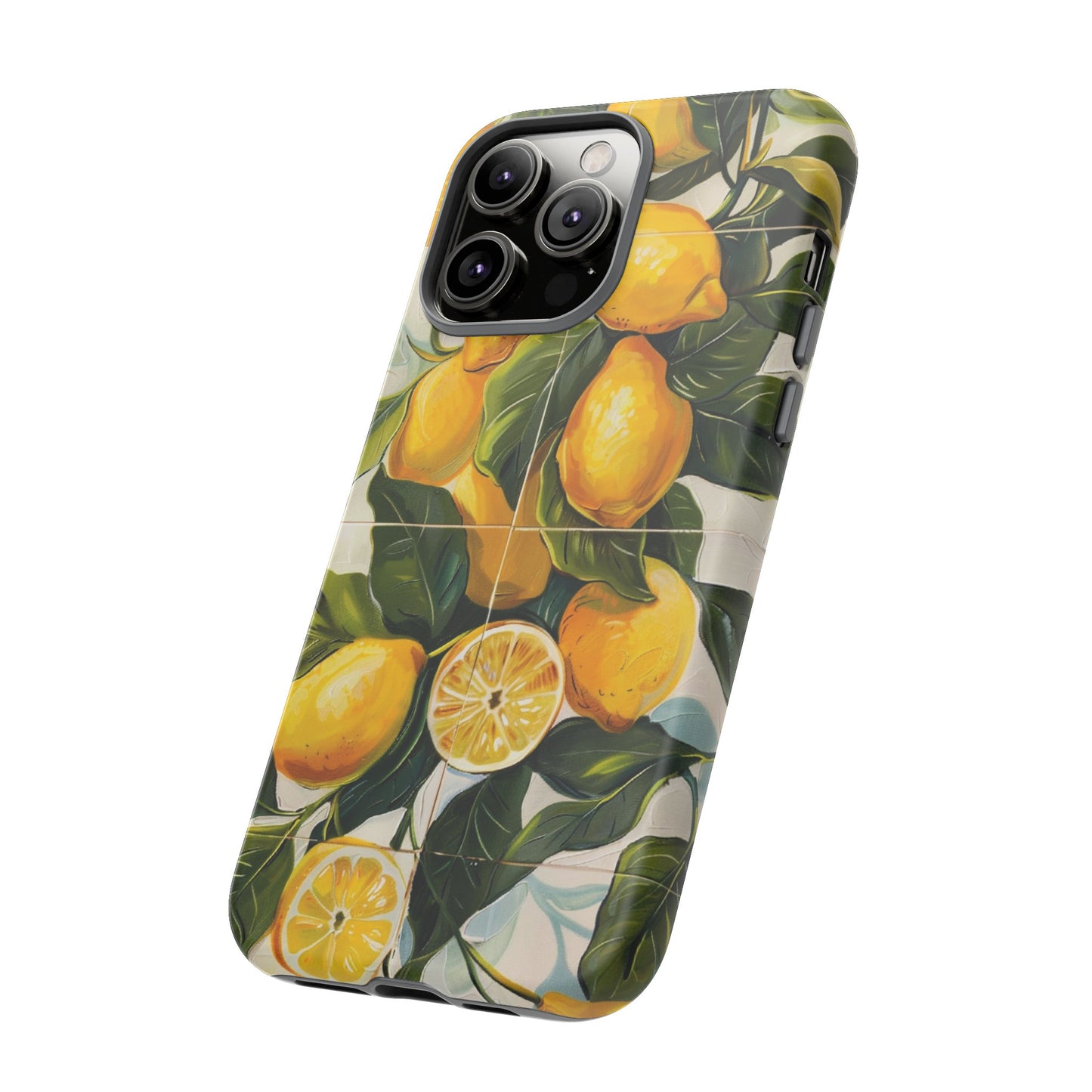 Mediterranean Lemon Italian Tile iPhone 14 Case