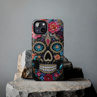 Sugar Skull iPhone Case | Celebrate Dia de los Muertos with Vibrant Elegance