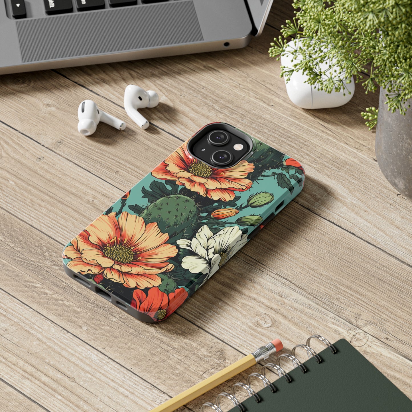 Classic Cactus Pattern iPhone 13 Pro Max Case