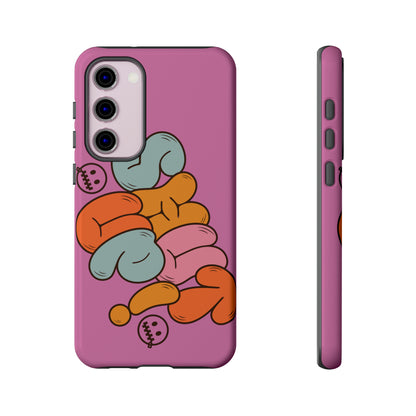 Shut Up Phone Case | Warm Retro Psychedelic Colors | For iPhone, Pixel, Samsung