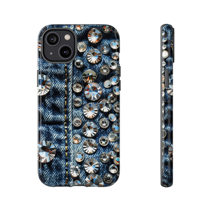 Blue Jean Queen Rhinestone Bling Phone Case