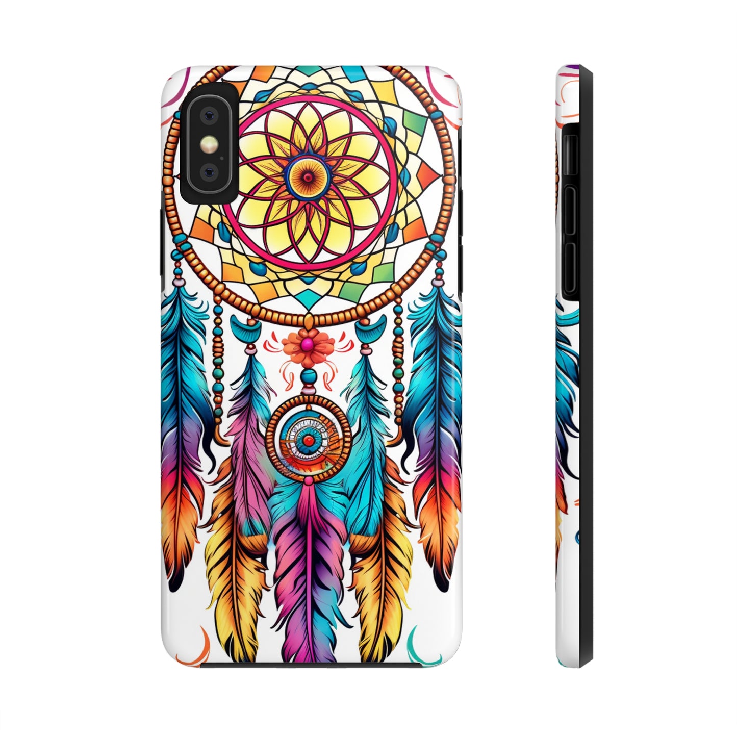 Psychedelic Native American Dreamcatcher iPhone Case | Fusion of Art and Cultural Heritage