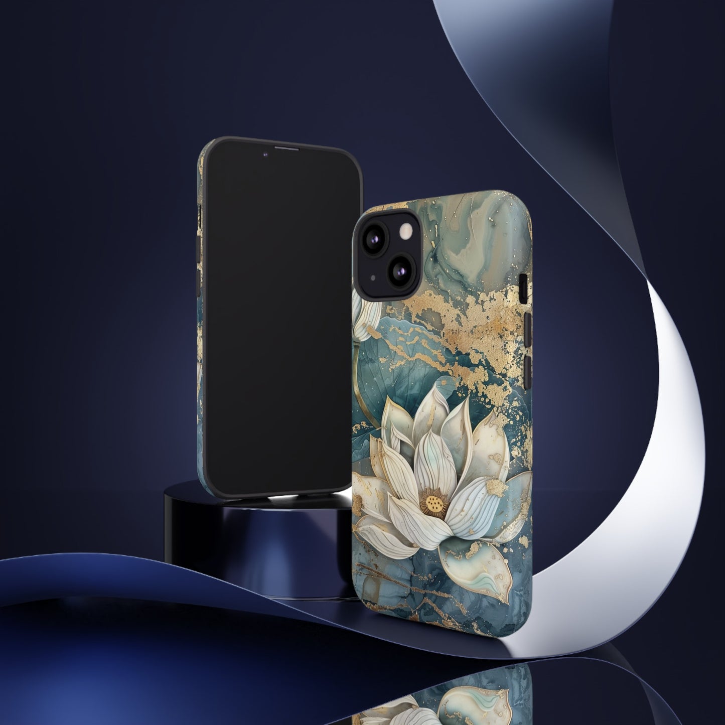 Zen Lotus Gold Floral Phone Case