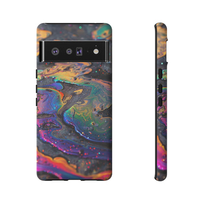 Opalescent Marbled Holographic Print Phone Case