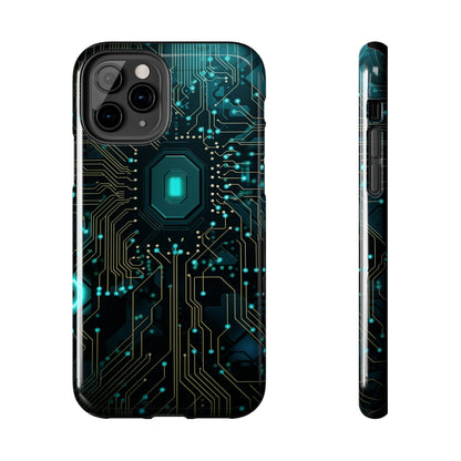 Neon Nexus: Cyberpunk Circuit Board | Futuristic Tech-Inspired iPhone Case