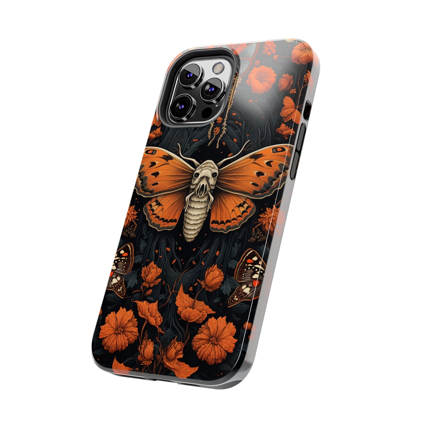 Eerie Elegance: Halloween Goth Moth Apple Phone Case | Dark Enchantment iPhone Case