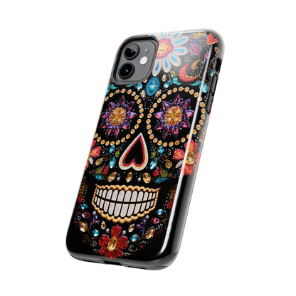 Sugar Skull iPhone Case | Dia de los Muertos Design for Apple iPhone | Halloween Aesthetic