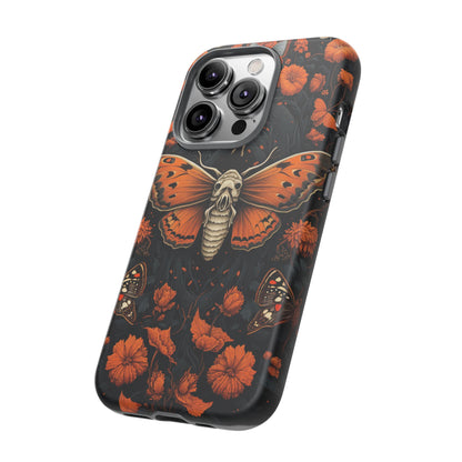 Eerie Elegance Halloween Goth Moth Phone Cover