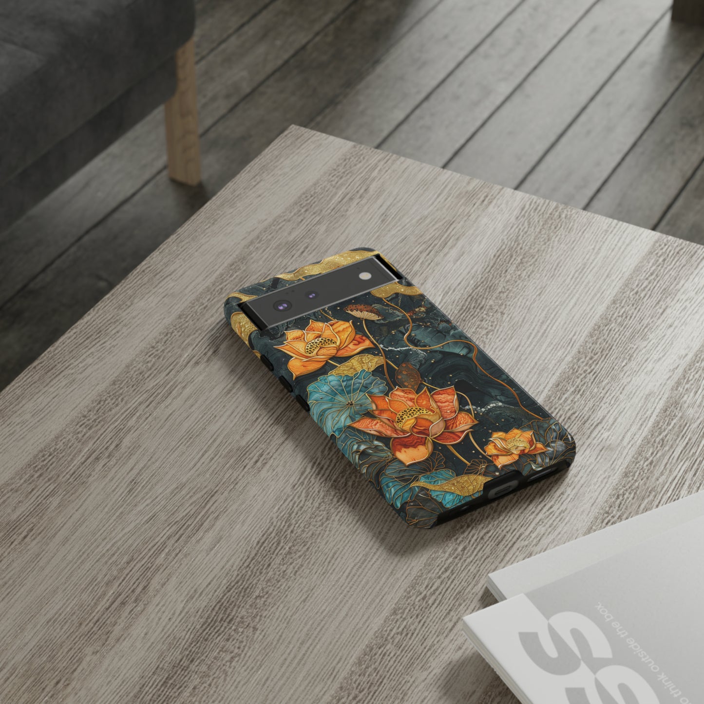 Chiyogami Floral Scroll Work Phone Case