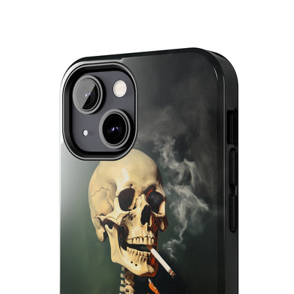 Smoking Skull iPhone Case | Edgy Style with a Mysterious Vibe for iPhone 11, 12, 13, 14, SE 2020 & Mor