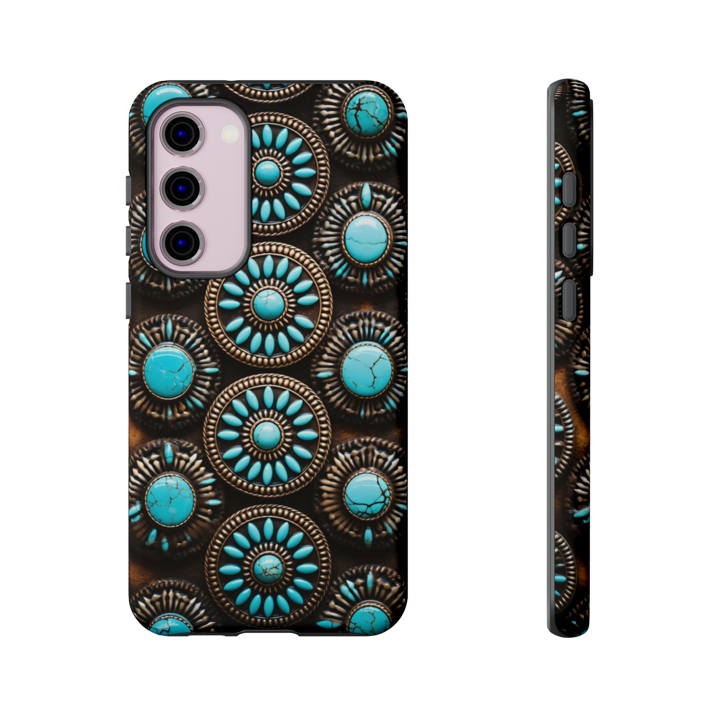 Vintage Navajo Native American Turquoise Concho Phone Case