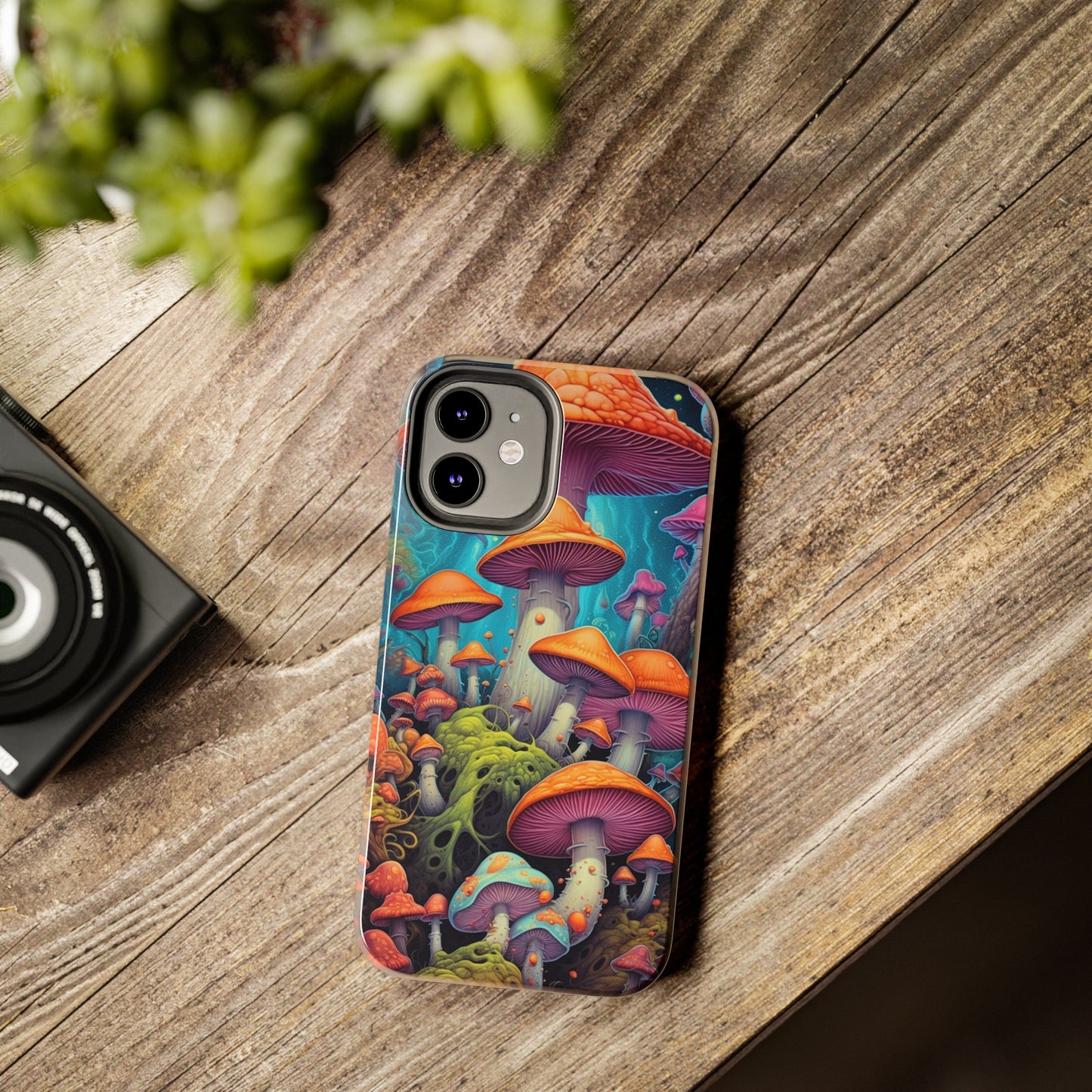 Trippy Magic Mushroom Tough iPhone Case | Embrace the Psychedelic Enchantment