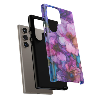 Purple Flower Stained Glass Phone Case