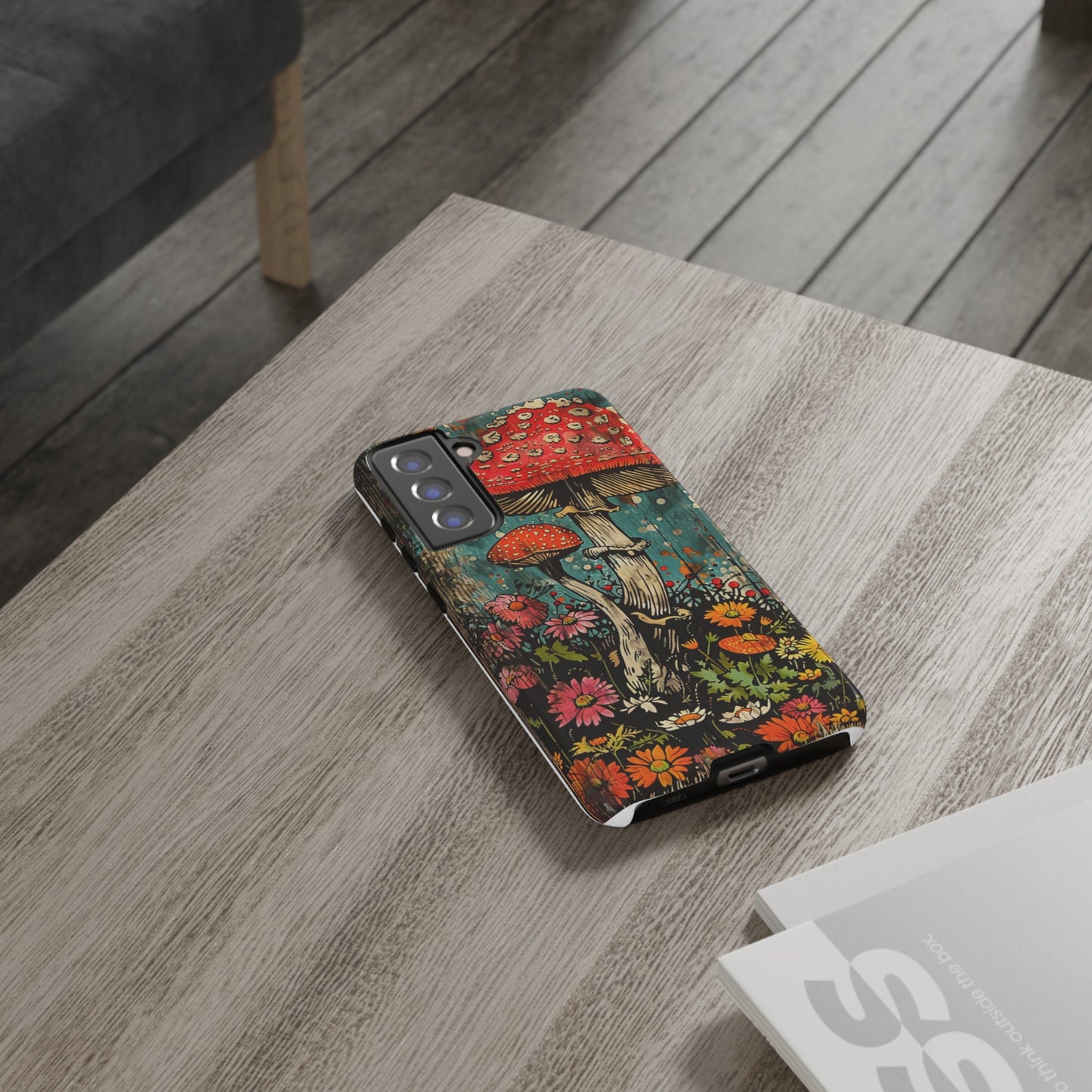 Trippy Magic Mushroom Retro Art Phone Case