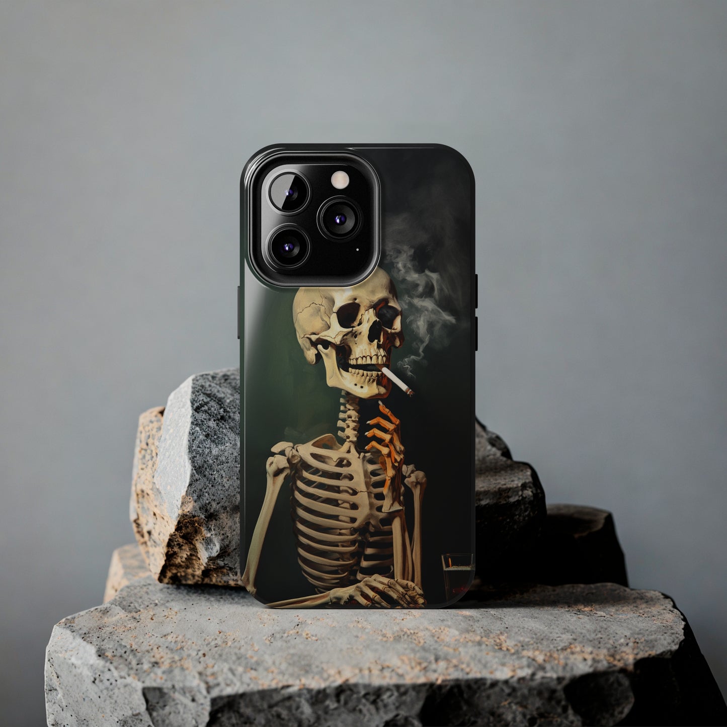 Smoking Skull iPhone Case | Edgy Style with a Mysterious Vibe for iPhone 11, 12, 13, 14, SE 2020 & Mor