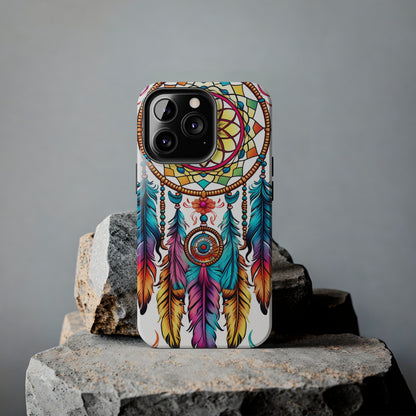 Psychedelic Native American Dreamcatcher iPhone Case | Fusion of Art and Cultural Heritage