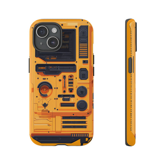 Cyberpunk phone case with walkie talkie design for iPhone 15