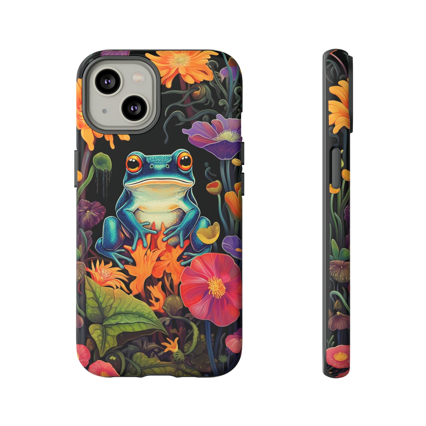 Floral Frogs Elegance Phone Case for Google Pixel, iPhone & Samsung Galaxy