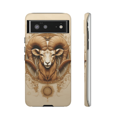 Aries Astrology Stained Glass Phone Case