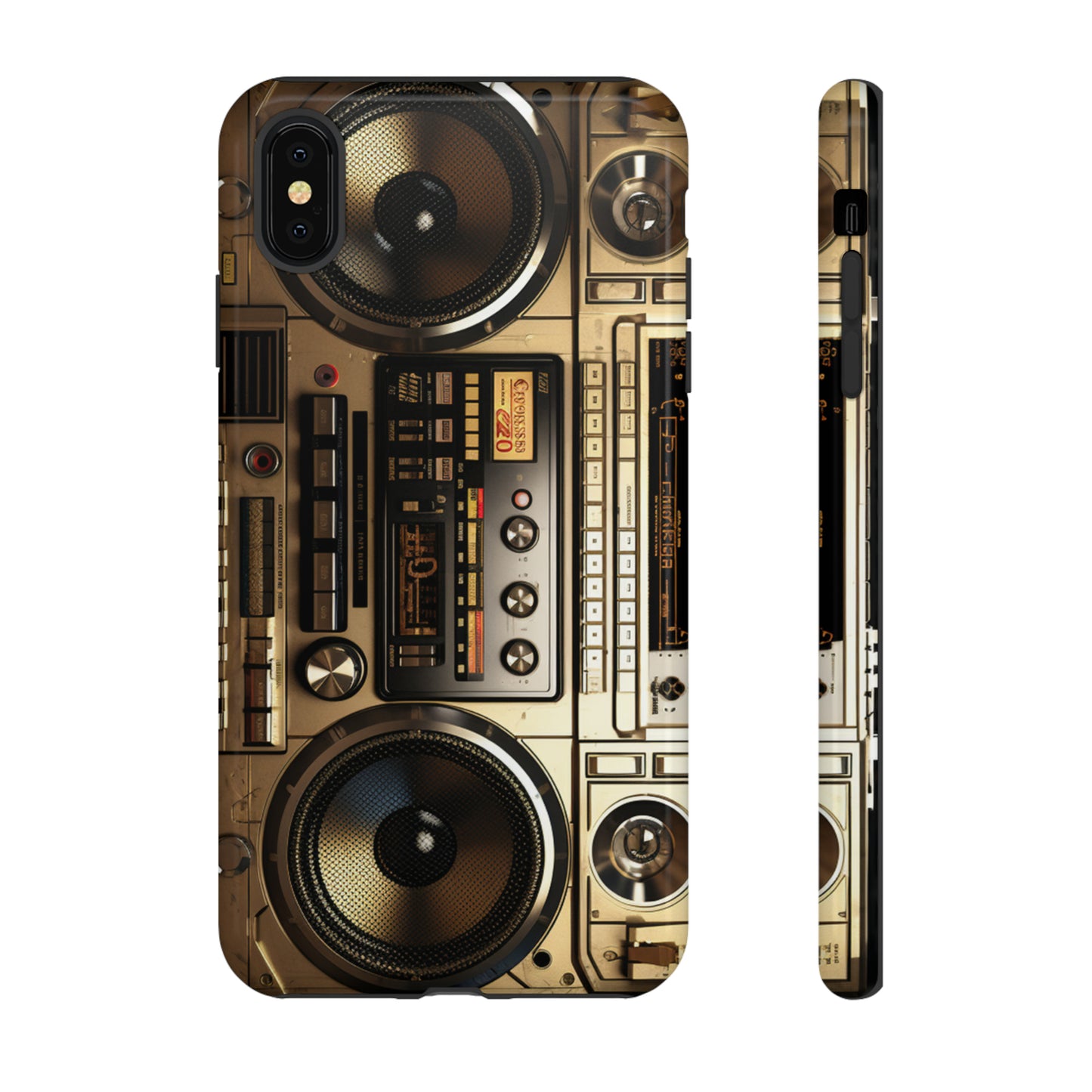 Urban Beats: Boombox Hip Hop Music Pixel Phone Case | Retro Rhythms for iPhone 15 Models