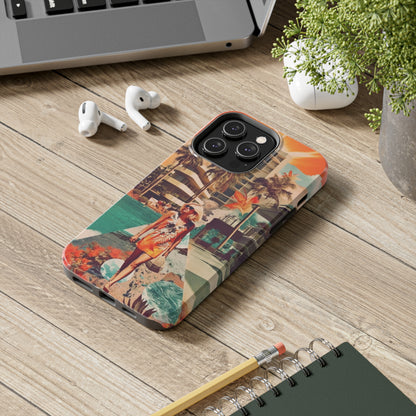 A Day at the Beach iPhone Tough Case | Embrace the Serenity of Coastal Living with Reliable Protection