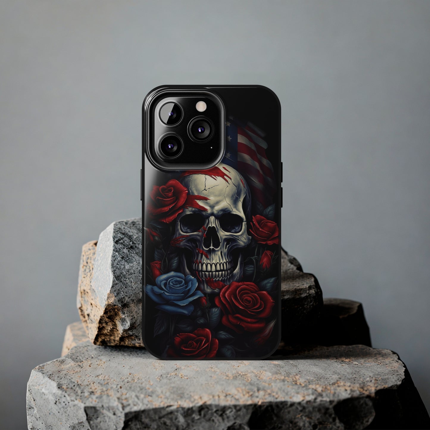 Skull USA Flag iPhone Case | Patriotic Edge with Stylish Protection