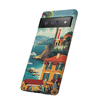 Midcentury French Riviera Landscape Painting Phone Case