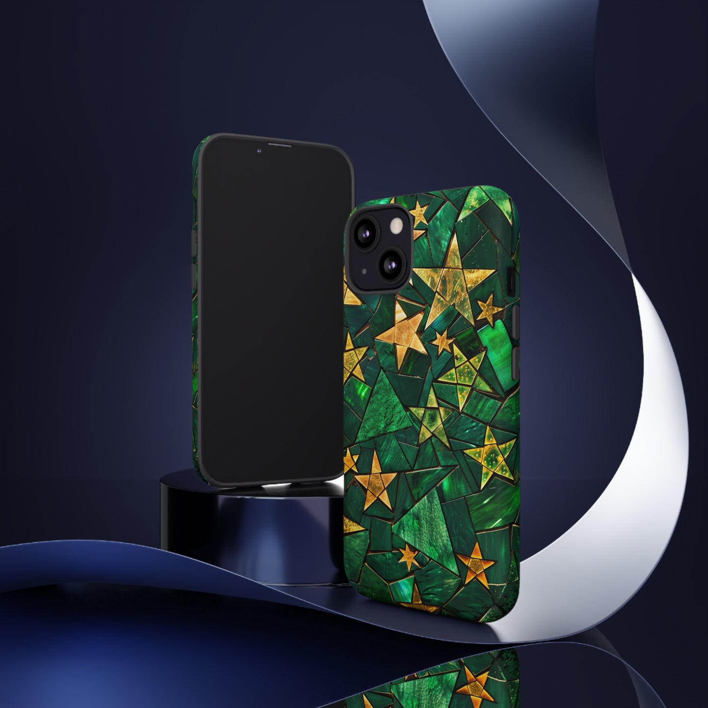 Green Celestial Stained Glass Mosaic Phone Case