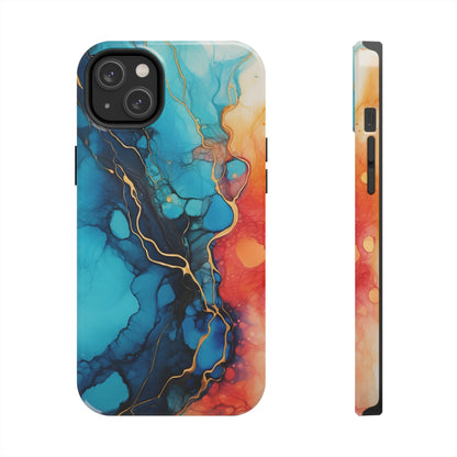 Marbled Watercolor iPhone Case | Embrace the Mesmerizing Multicolor Art