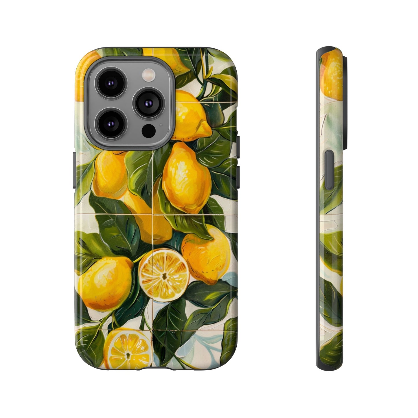 Mediterranean Lemon Italian Tile iPhone 14 Case