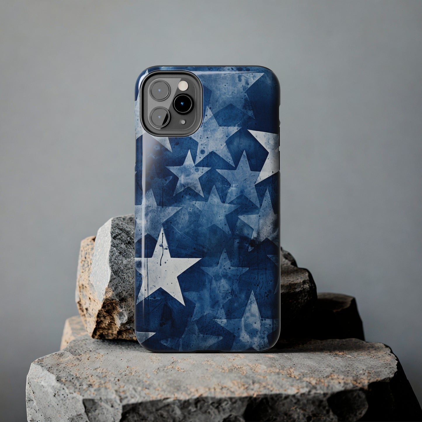 Starry Nights: Denim Dreams | Celestial Star-Patterned iPhone Case