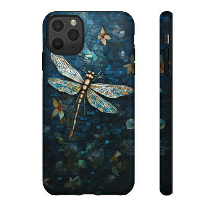 Vintage Mosaic Style Dragonfly