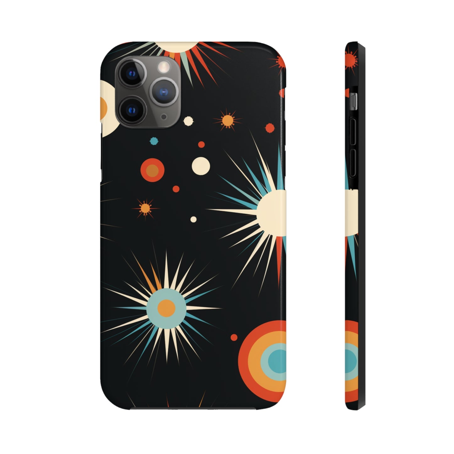 Mid-Century Atomic Age Tough iPhone Case | Retro Phone Cover