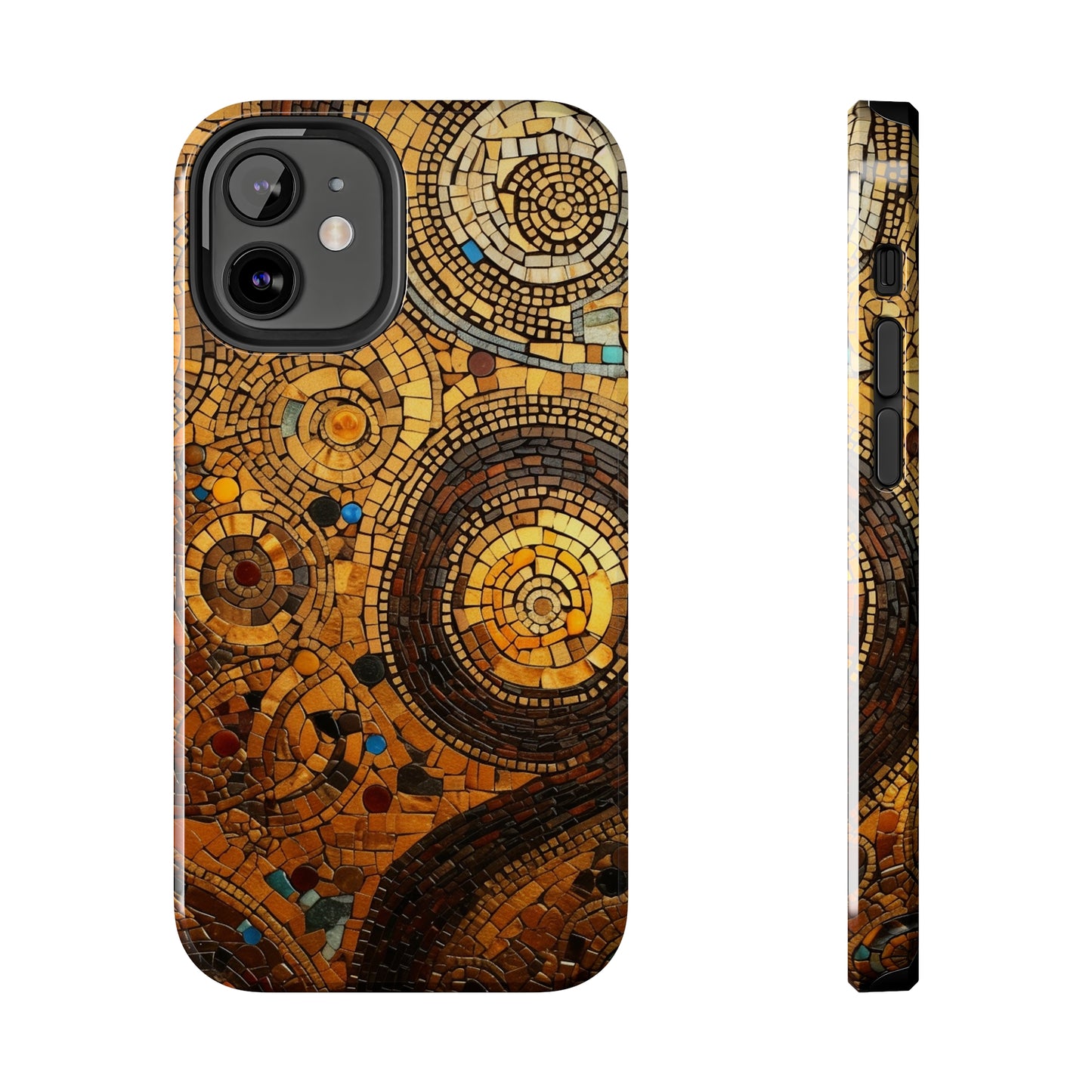 Golden Spiral Tile iPhone Case | Add Glamour and Elegance to Your Device