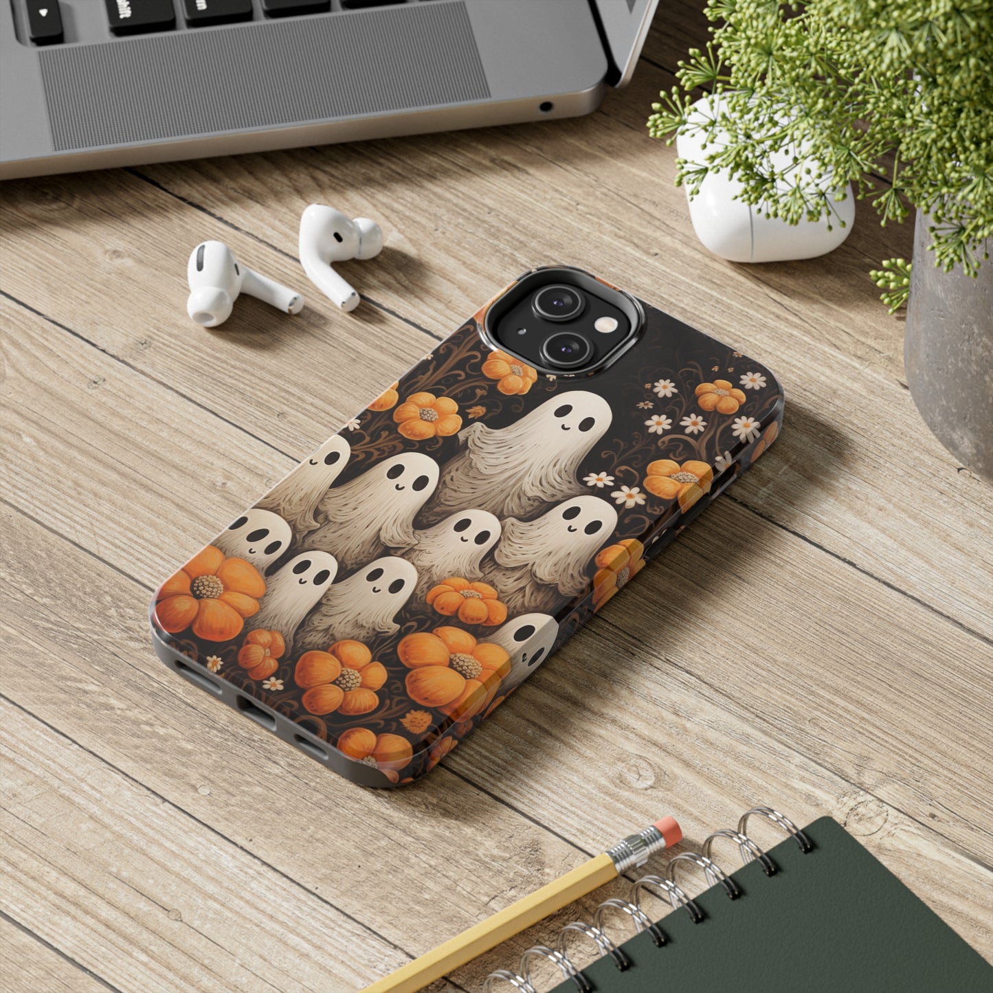 Ghostly Greetings: "Boo Trick or Treat" | Spooky Halloween Spirits iPhone Case