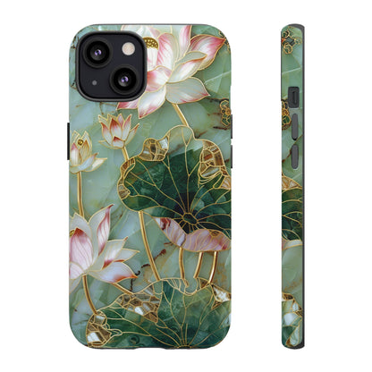 Elegant Floral Phone Case - Tough Cases with Lotus Design