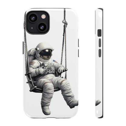 Astronaut on a Swing Phone Case