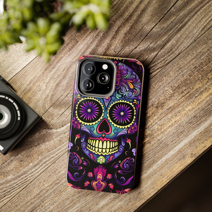 Sugar Skull iPhone Case | Dia de los Muertos Tough Case for iPhone 11, 12, 13