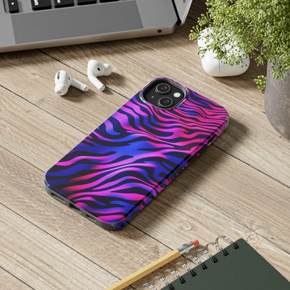 Wild Illusion: Trippy Tiger Stripes Mystique | Dynamic iPhone Case