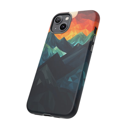 Mountain Abstract Tough Case | Embrace Nature's Beauty with a Durable Phone Case