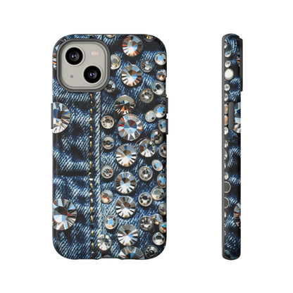 Blue Jean Queen Rhinestone Bling Phone Case