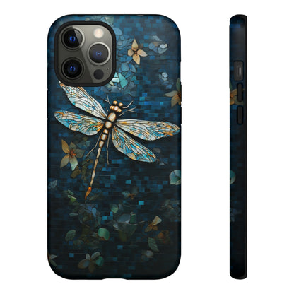 Vintage Mosaic Style Dragonfly